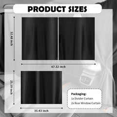 YGDMD divider curtain close-up showing heavy stitch and durable finish for privacy