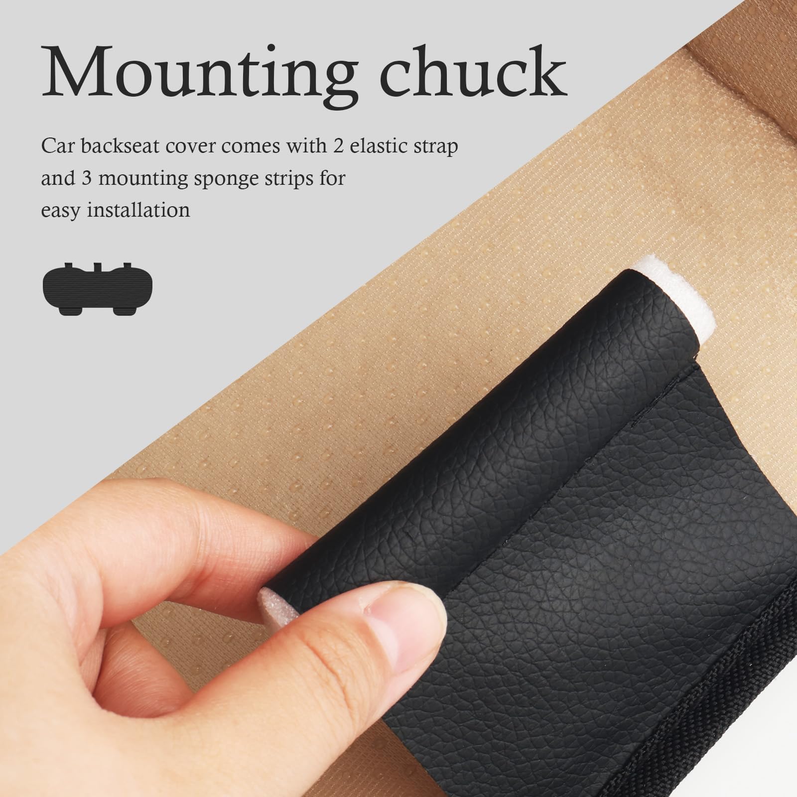 YGDMD elastic straps and sponge mounting parts for tool-free installation