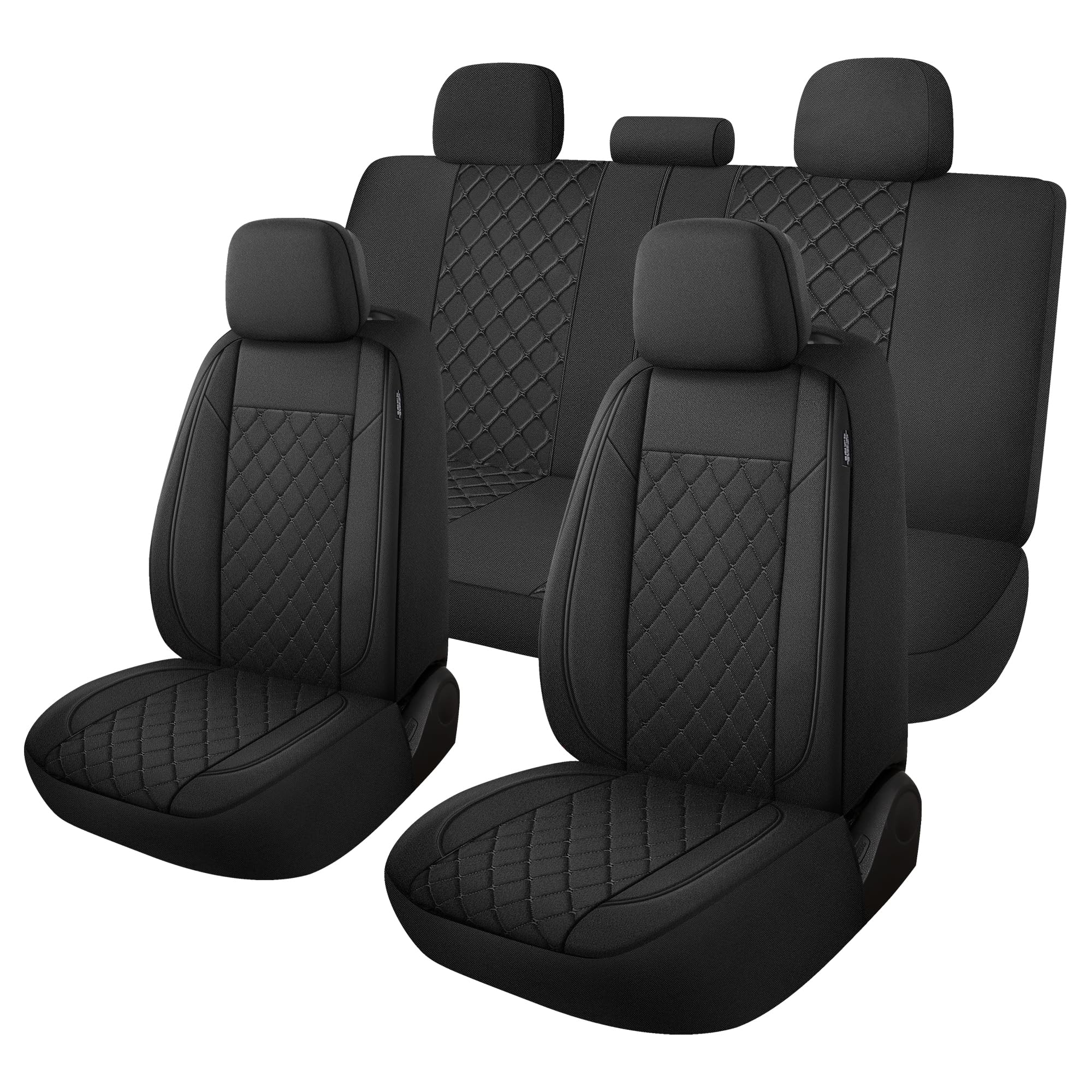 YGL front seat cover full-set showing complete protection and refreshed interior