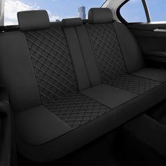 YGL fully wrapped headrest detail showing neat fit and easy adjustment