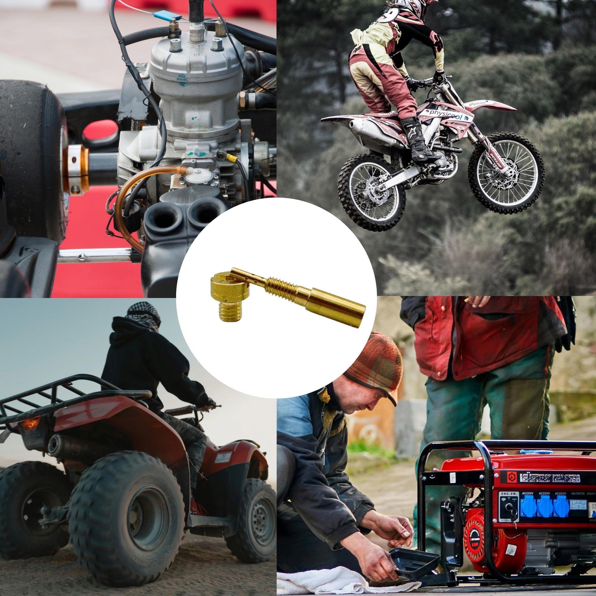 YGQ workbench with jets and tools ready to tune motorcycle performance