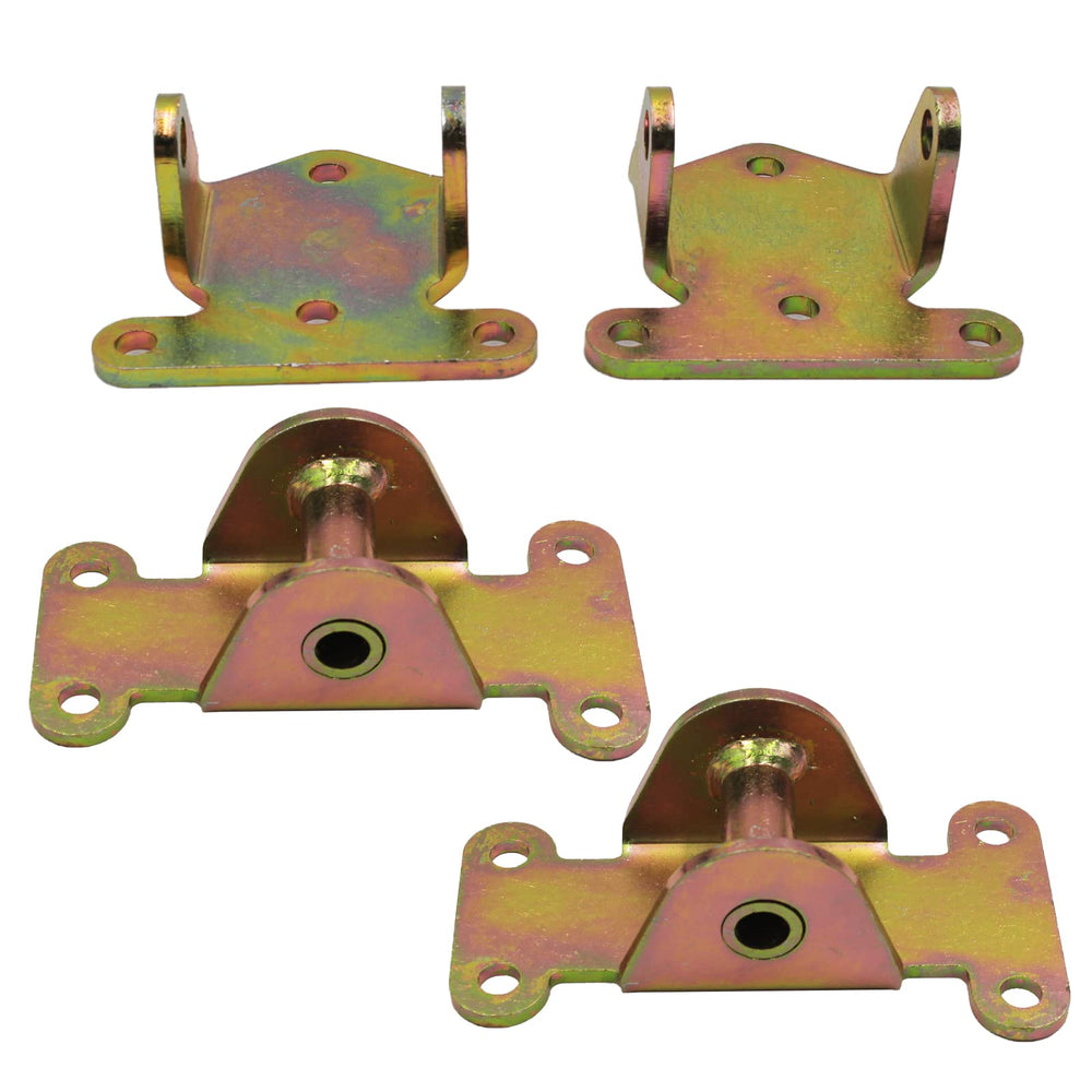 YHB chassis pad top view with bolt centers and dimensions for accurate fitment