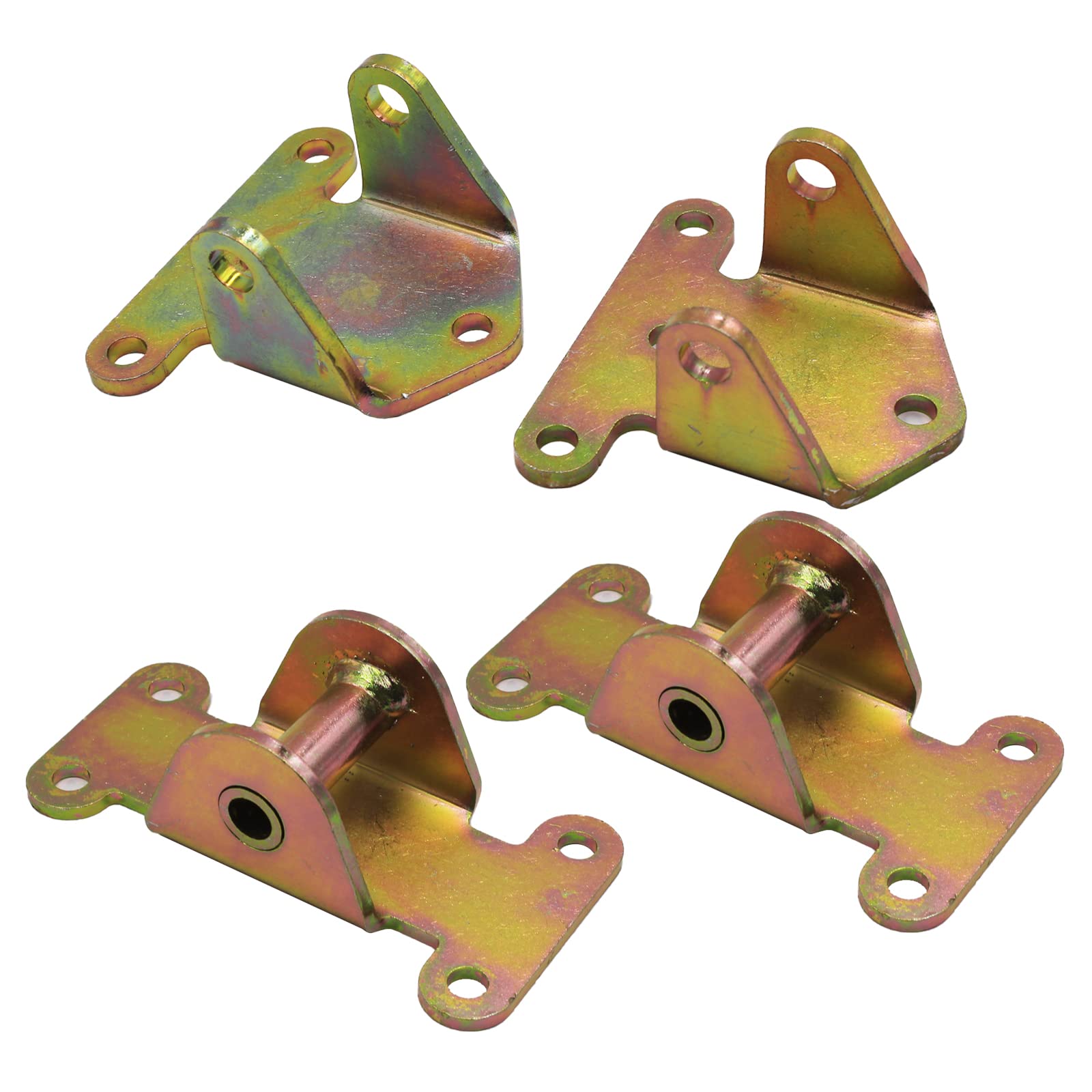 YHB front view solid motor mount showing heavy-duty fit and improved stability