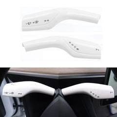 yhcdsea front view of white steering lever cover showing clean fit and design benefit