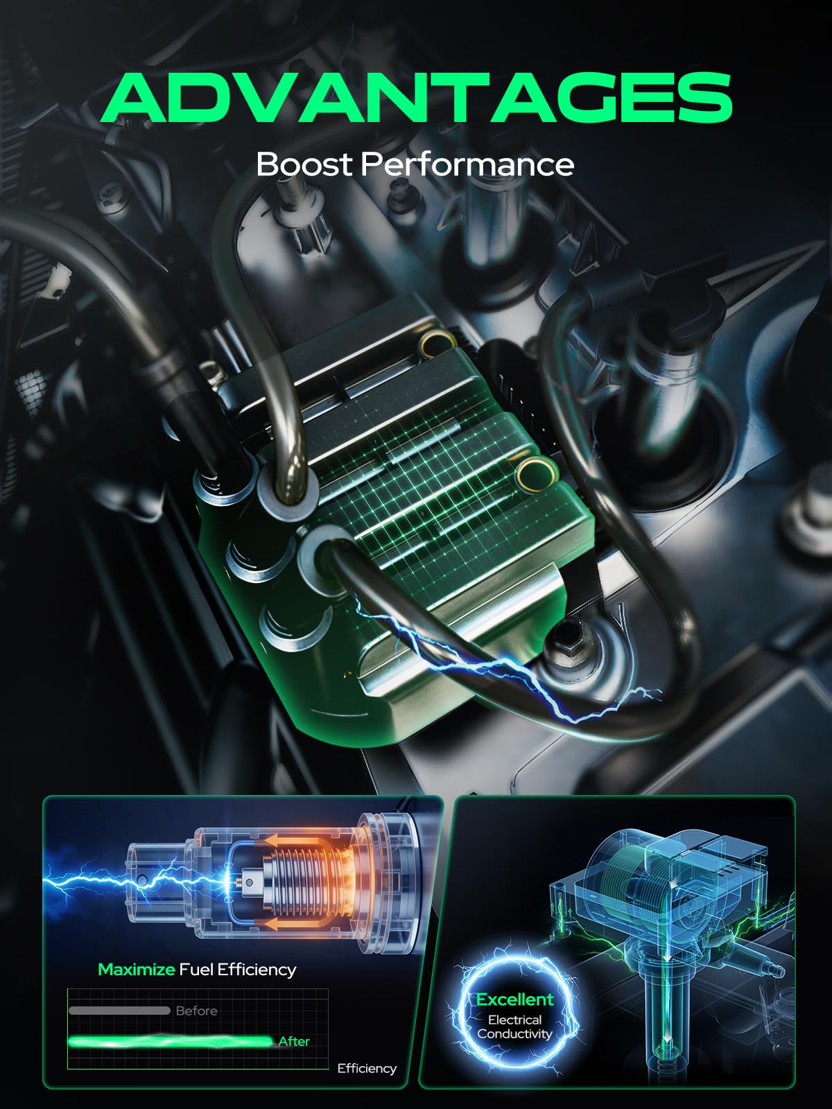 YHTAUTO connector plugged in showcasing simple plug-and-play replacement benefit