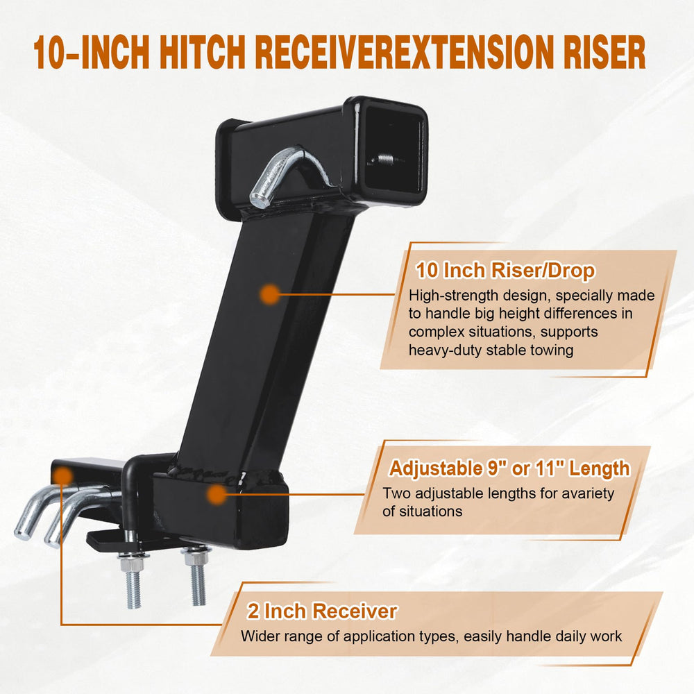 YHUER receiver tube cover installed protecting receiver from debris