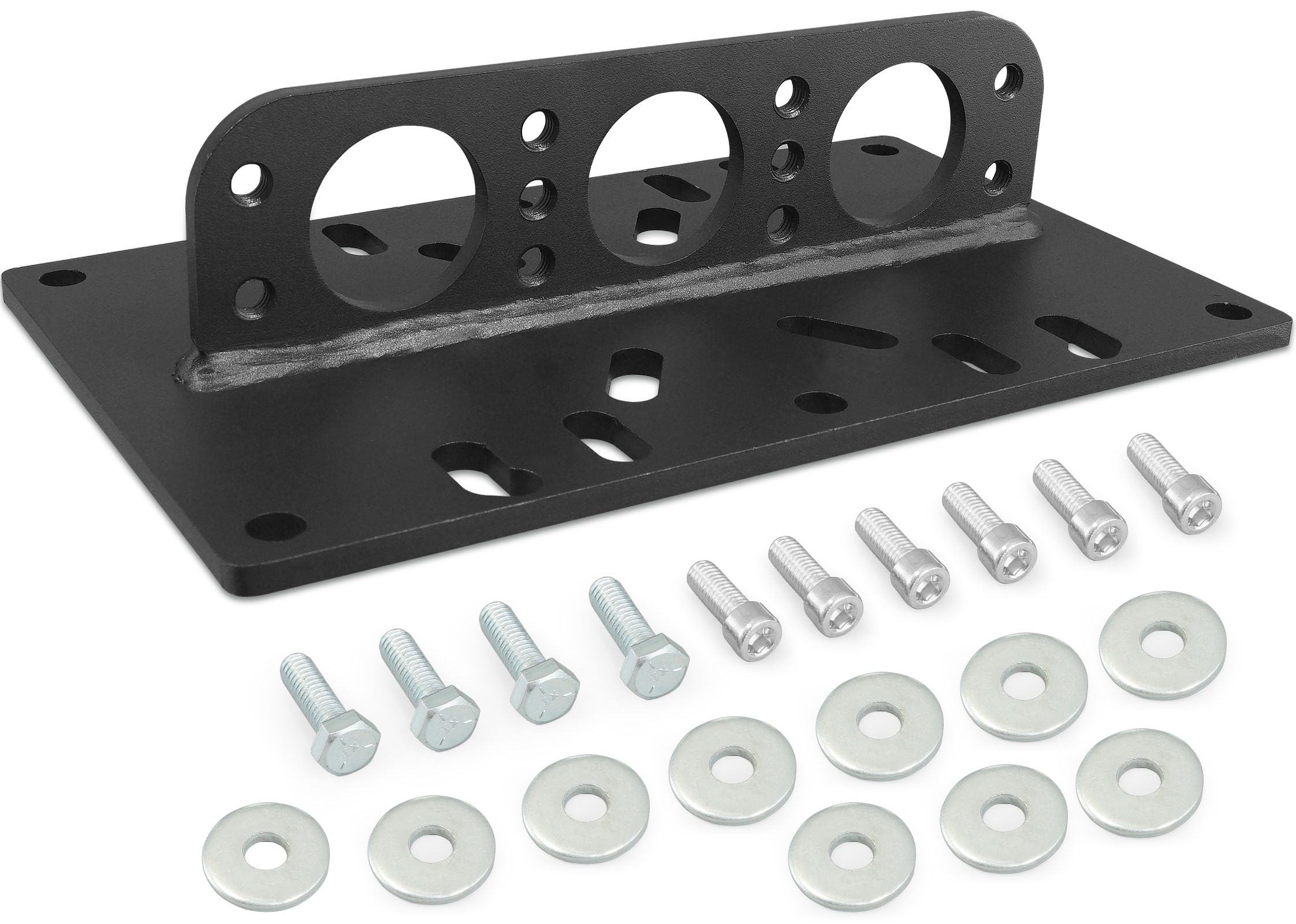 YHXCUIER lift plate front view showing mounting holes and solid construction for safe lifts