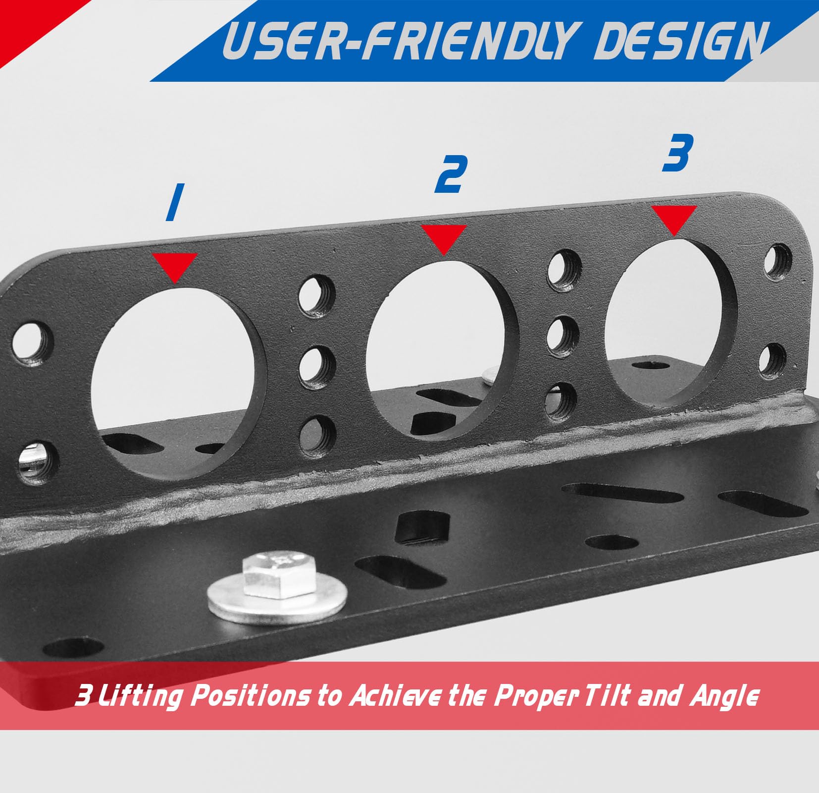 YHXCUIER plate next to ruler showing size and scale for planning fitment and clearance