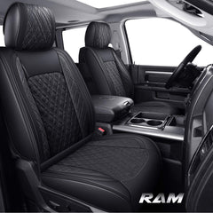 YIERTAI front overview showing fitted seat covers and neat appearance for protection