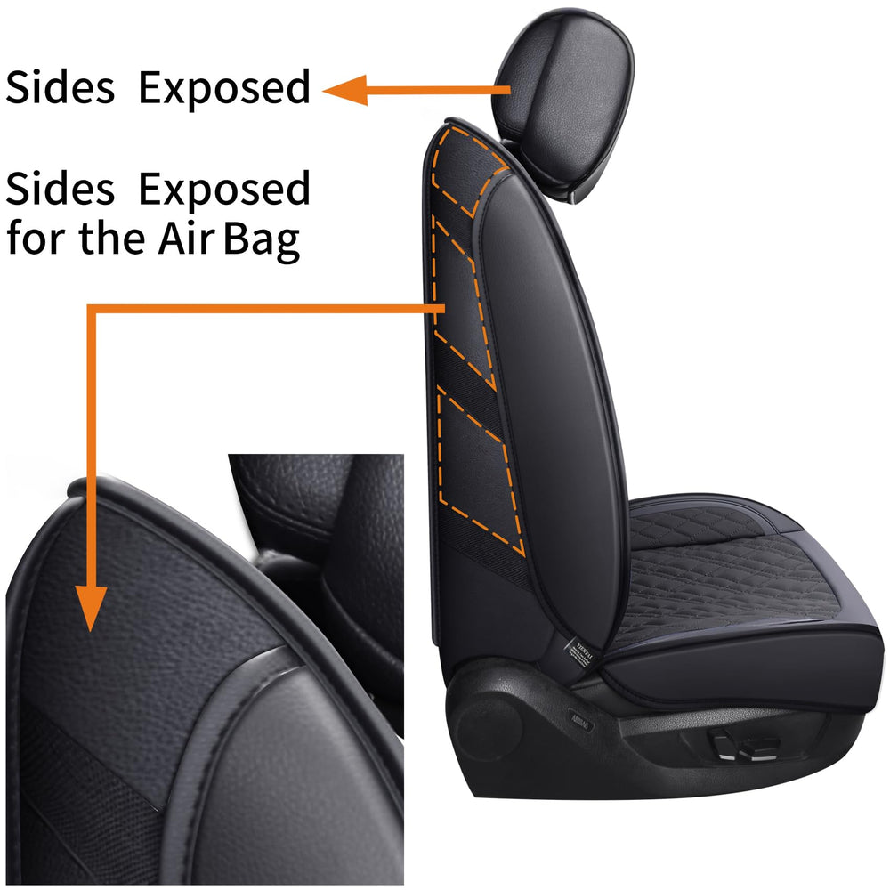 YIERTAI side view showing reserved airbag and seatbelt access for safety compatibility