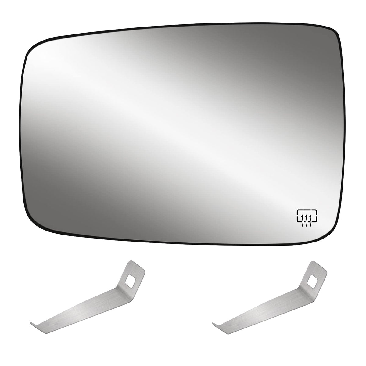 Yikesai driver side front view showing mirror shape and fit benefits