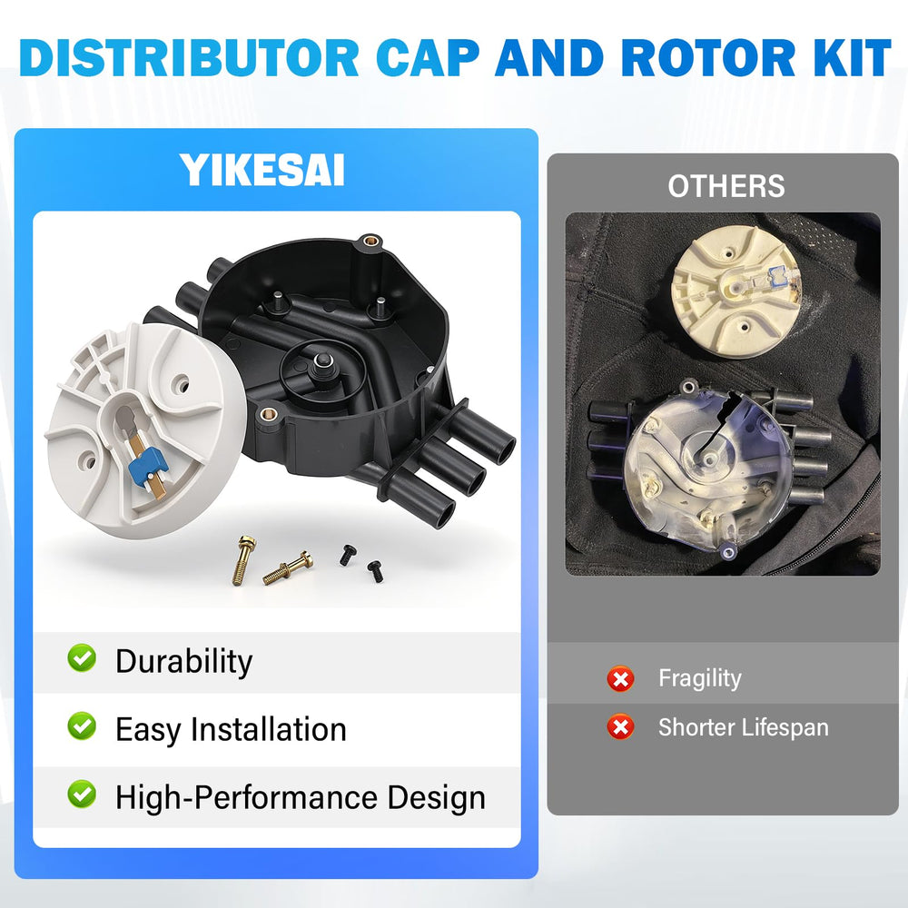 Yikesai cap and rotor beside ruler showing scale for accurate fit benefit
