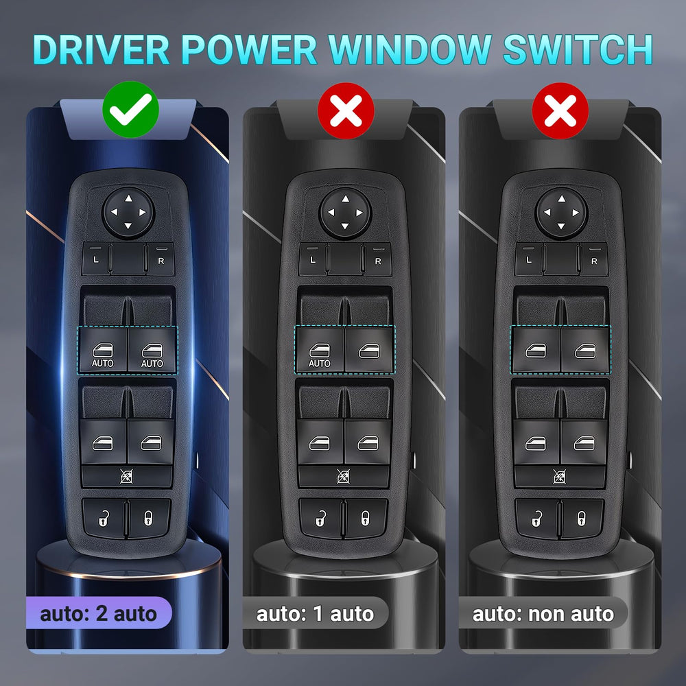 Yikesai master switch installed in vehicle door panel demonstrating correct fit and function