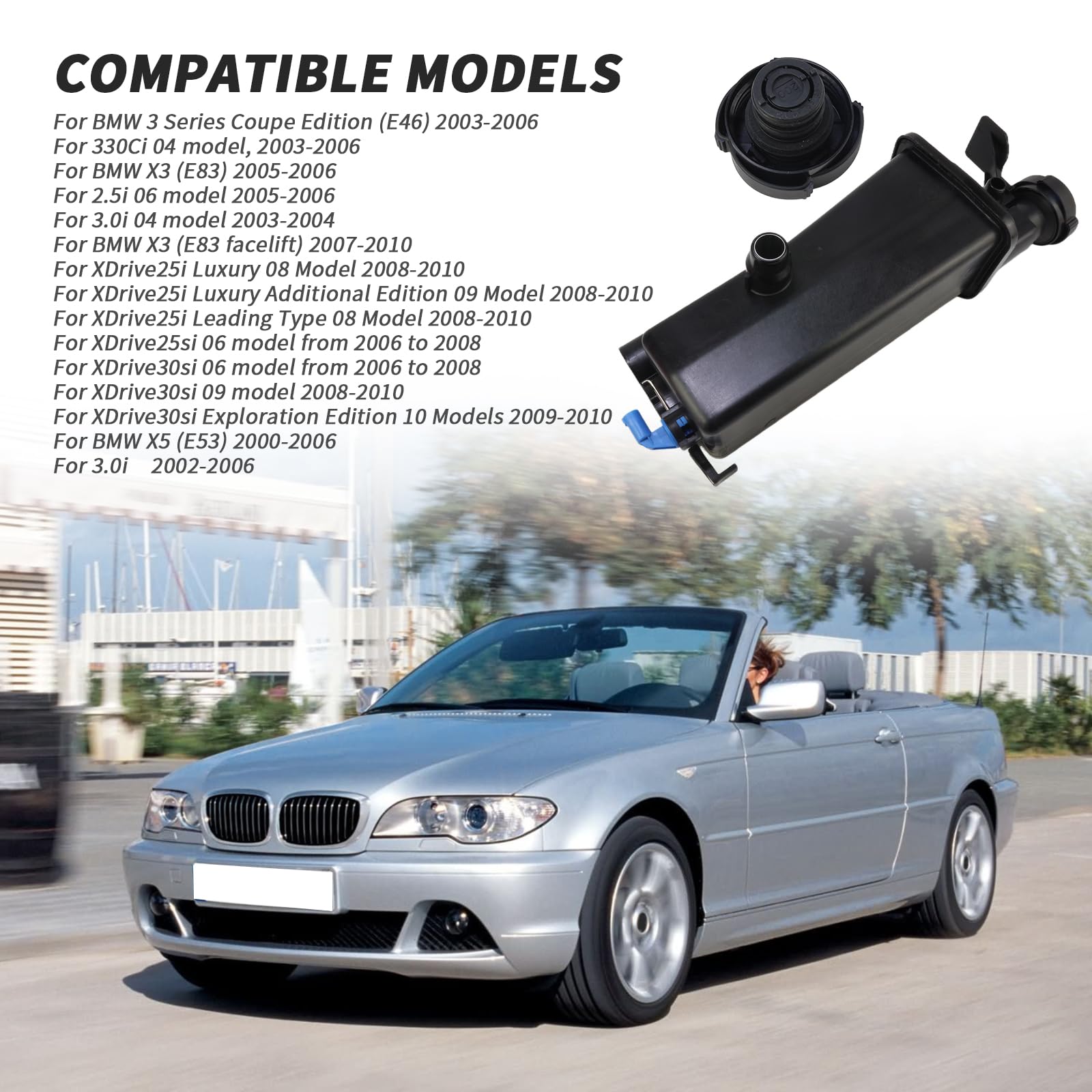 YINAVAGAD plastic texture and fill lines for durable, clear coolant monitoring