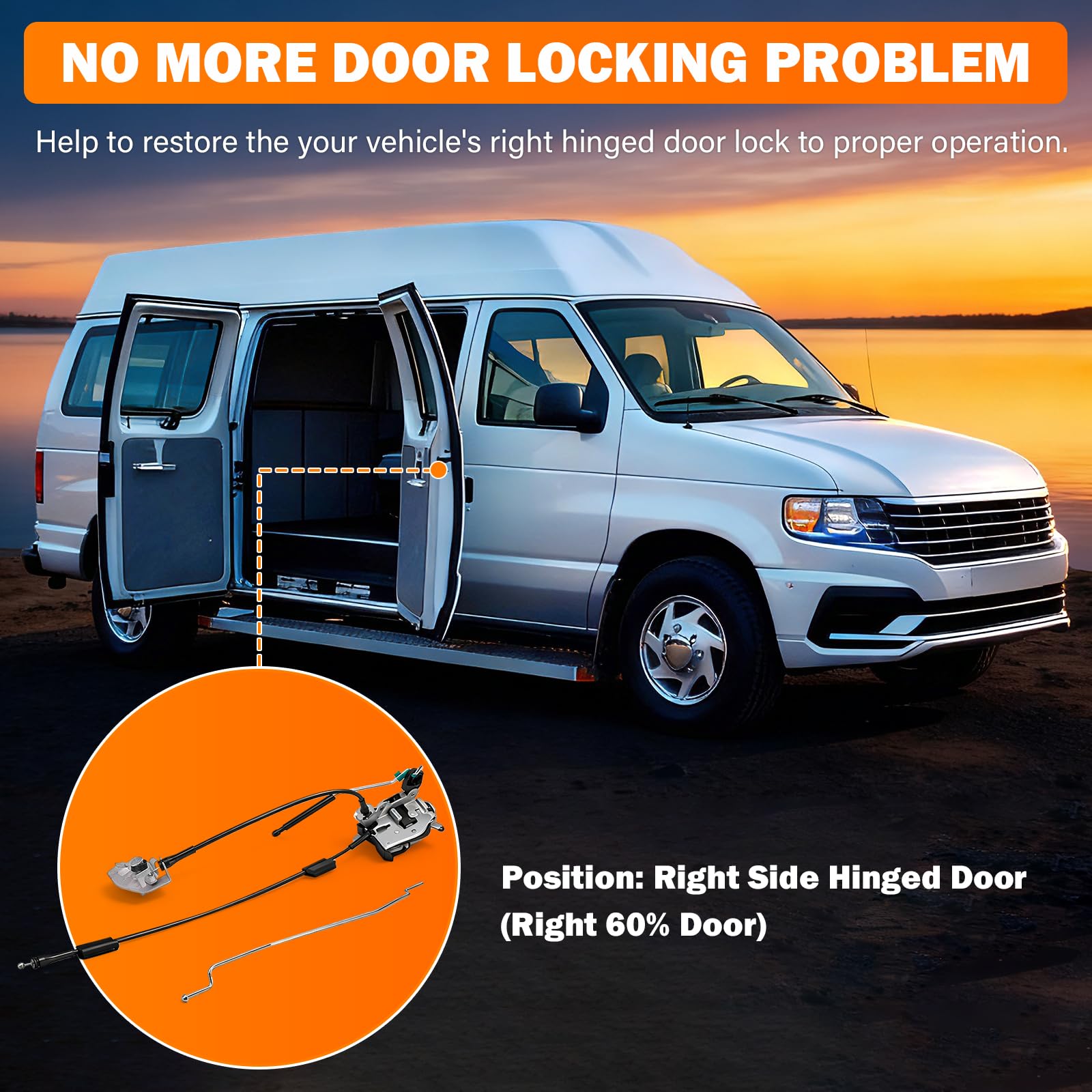 Yinlowa latch mounted on door illustrating correct alignment and ease