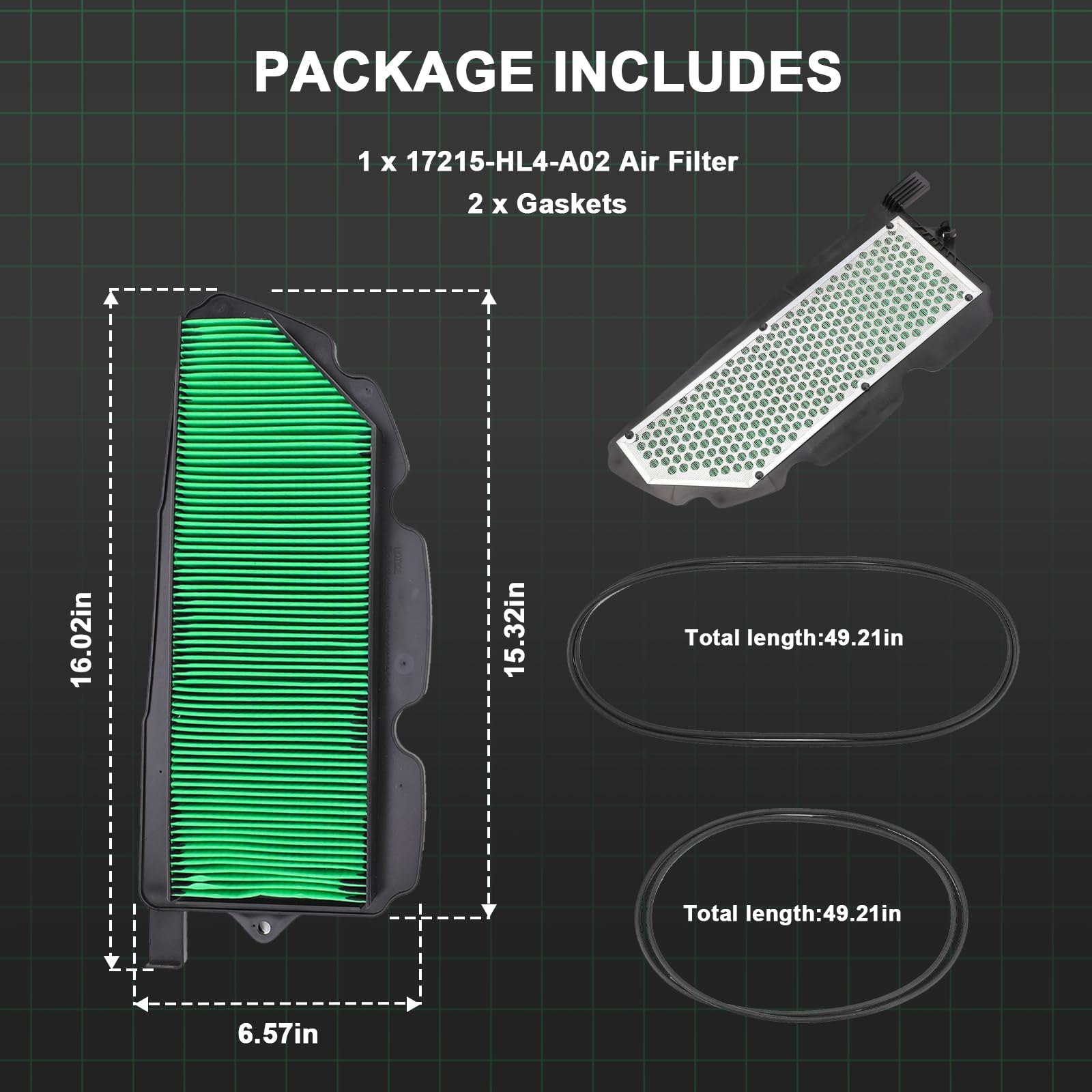Yinlowa material and label close-up with OEM cross-reference visible