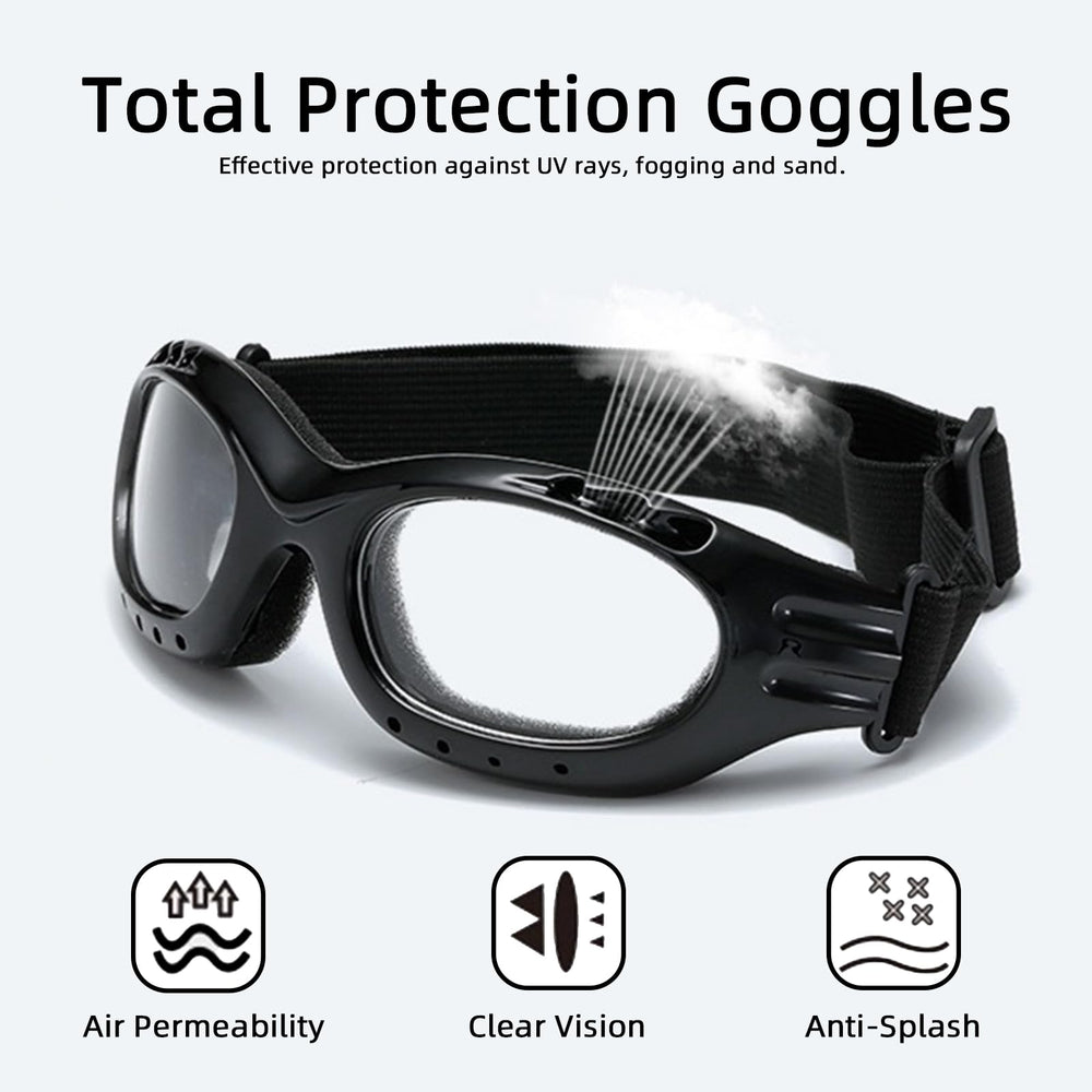 YISUGOOC goggles in hand showing scale and lightweight portability
