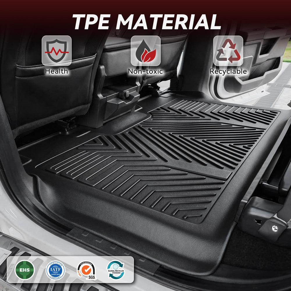 YITAMOTOR mats installed in Frontier Crew Cab improving cabin cleanliness