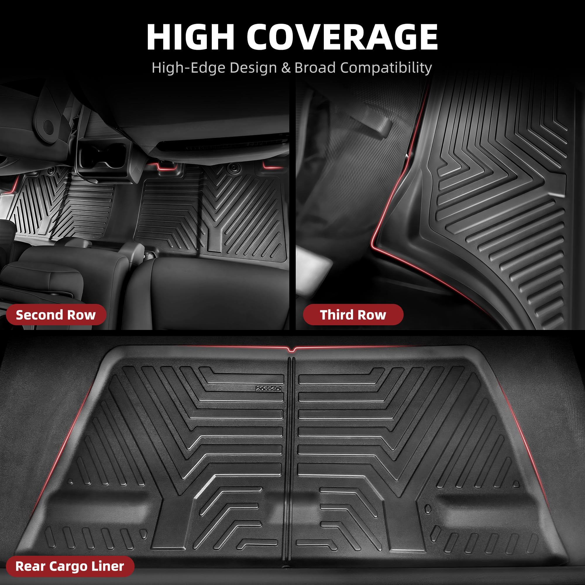YITAMOTOR driver side mat close-up highlighting secure fit and grip