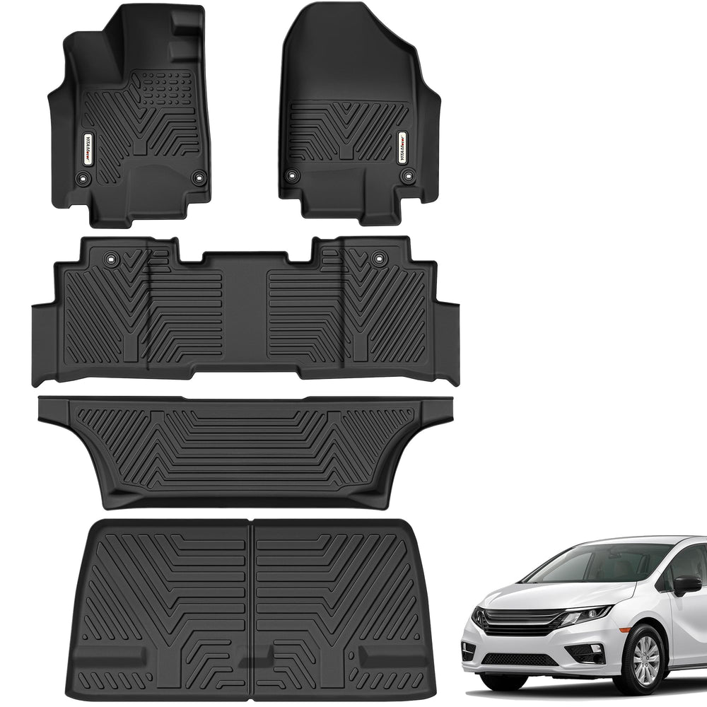 YITAMOTOR front passenger floor mat showing snug fit and protection