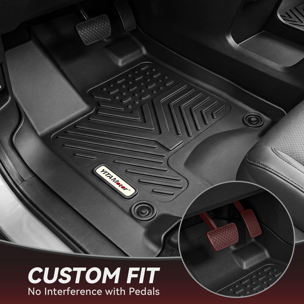 YITAMOTOR rear row mats installed showing full cabin coverage
