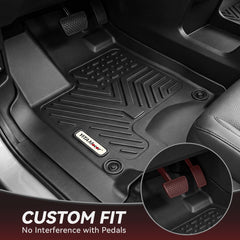 YITAMOTOR rear row mats installed showing full cabin coverage