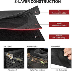YITAMOTOR rear floor liner installed for full rear-seat spill containment benefit