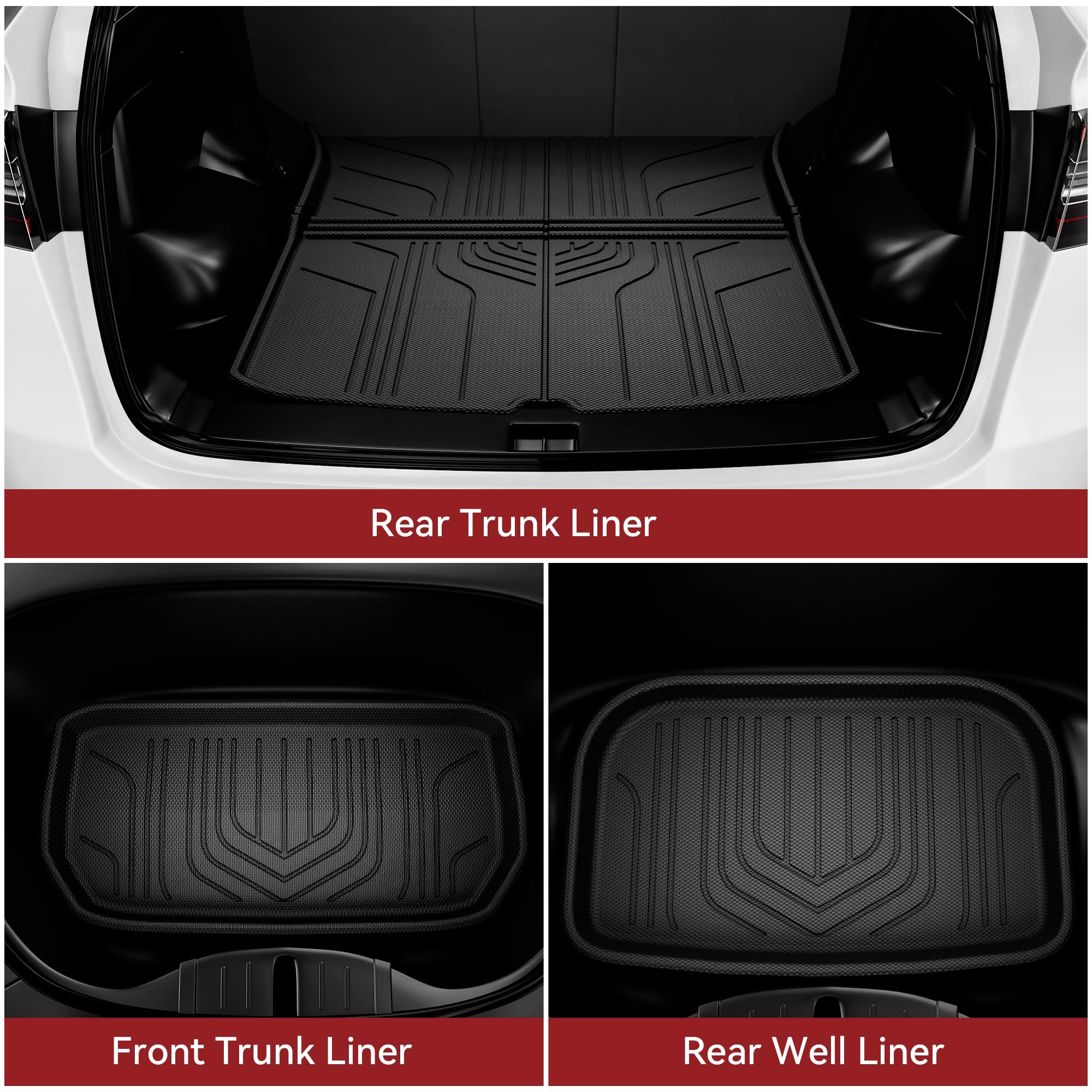 YITAMOTOR rear trunk liner installed demonstrating cargo protection benefit