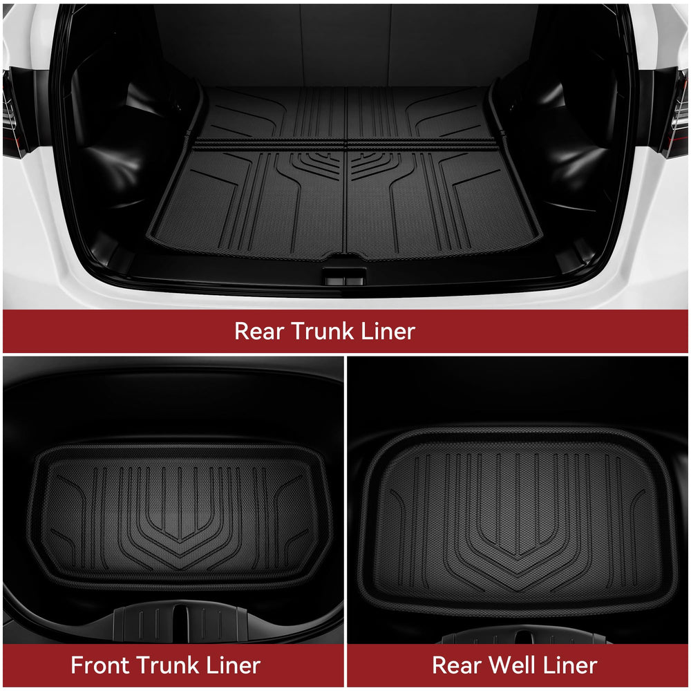 YITAMOTOR rear trunk liner installed demonstrating cargo protection benefit