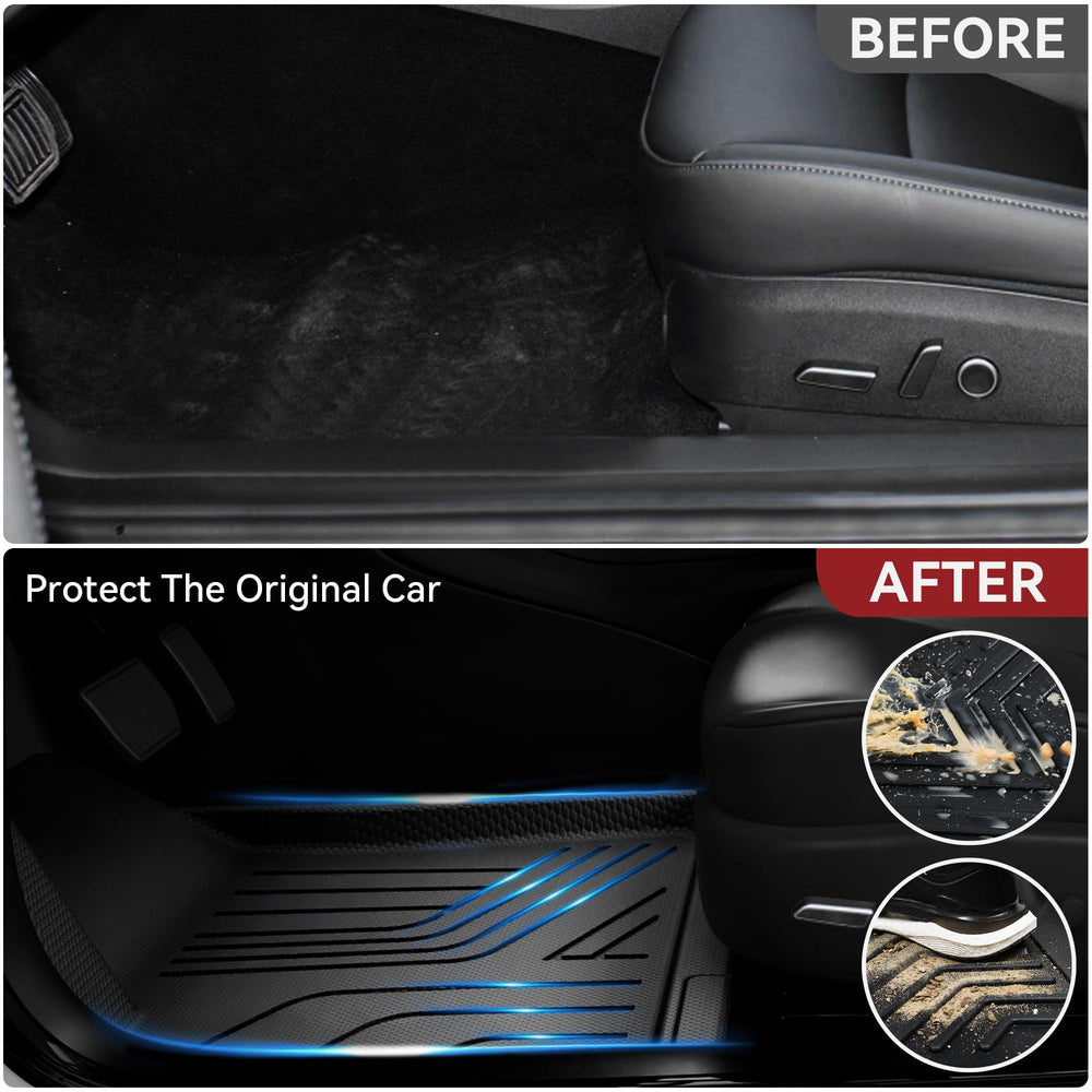 YITAMOTOR rear trunk well liner detail showing fit and storage protection benefit