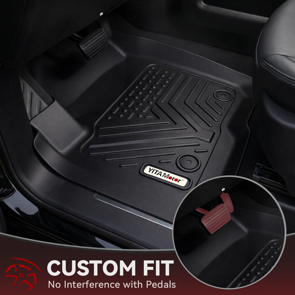 YITAMOTOR second row liners fitted around underseat storage for neat protection