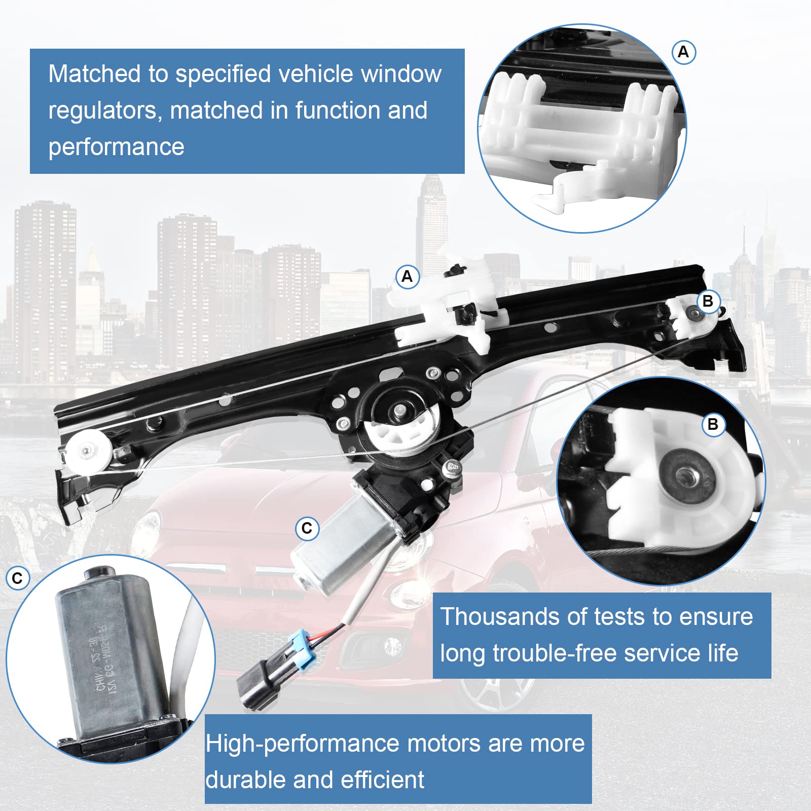 YIUIY installed in door demonstrating direct-fit replacement and proper alignment