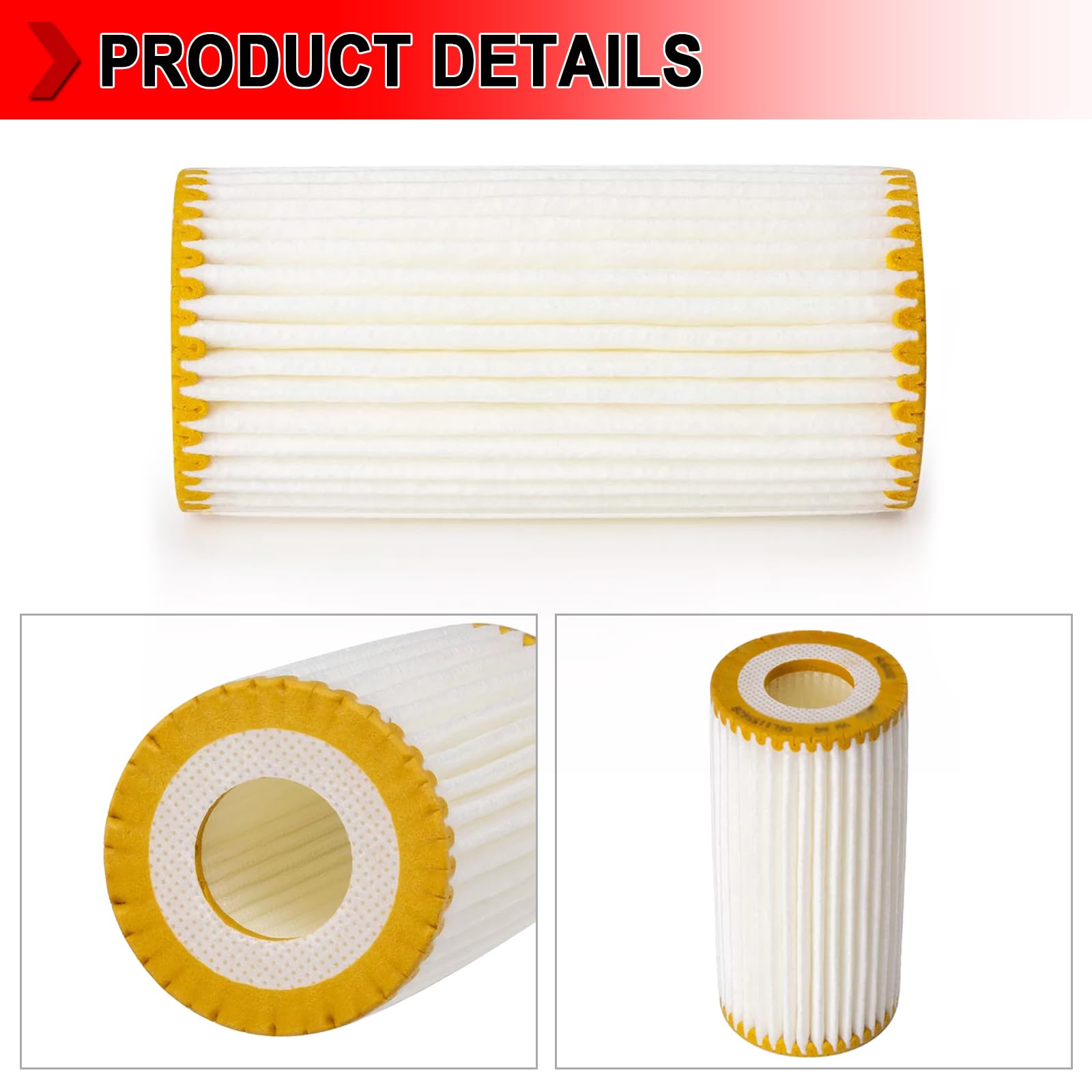 YIYUANYI filter beside ruler showing compact size for easy storage and replacement