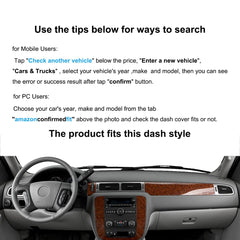 Yiz dash cover fitted in GMC Yukon XL showing vent alignment and low-profile fit