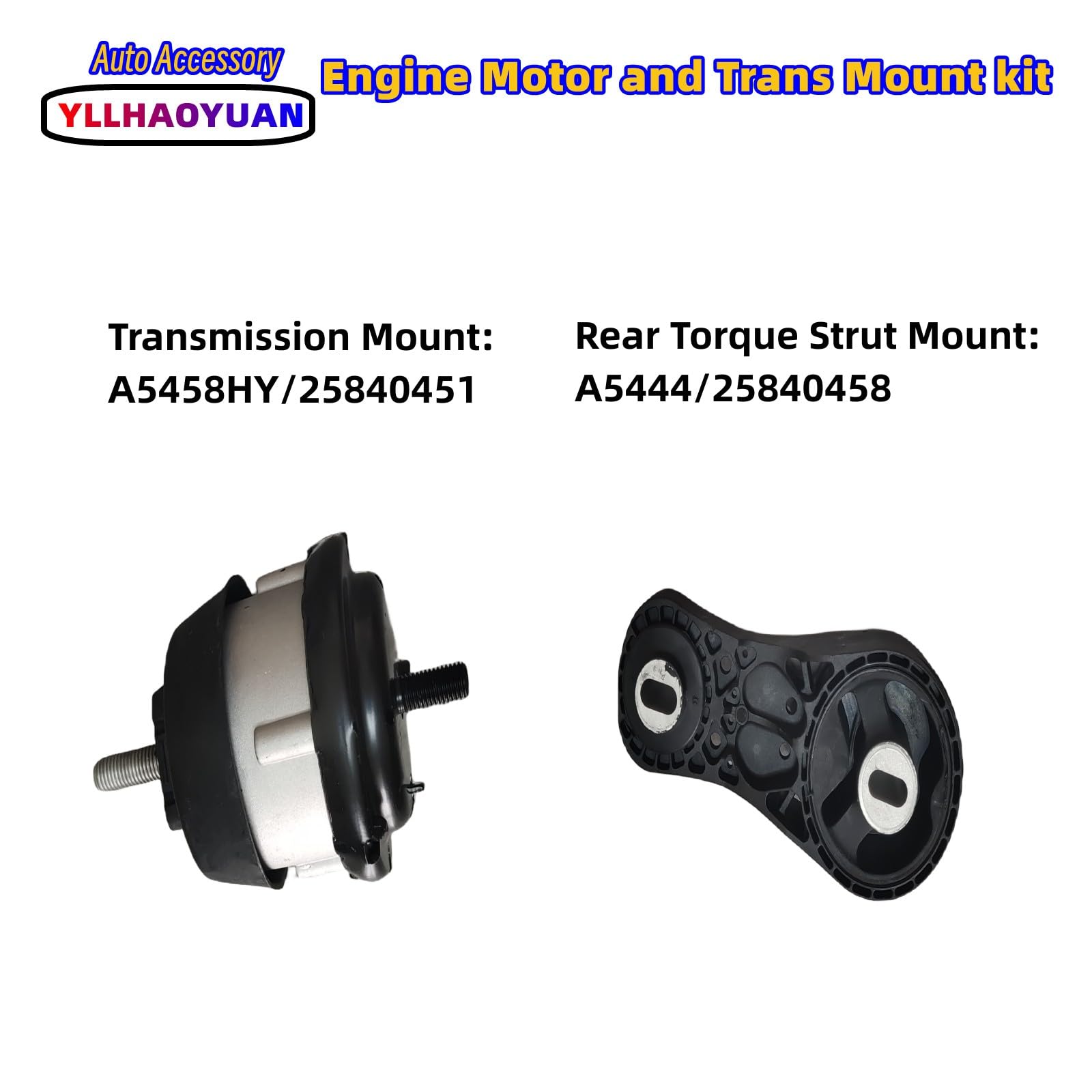 Yllhaoyuan full 4-piece kit laid out to show all included mounts for complete replacement