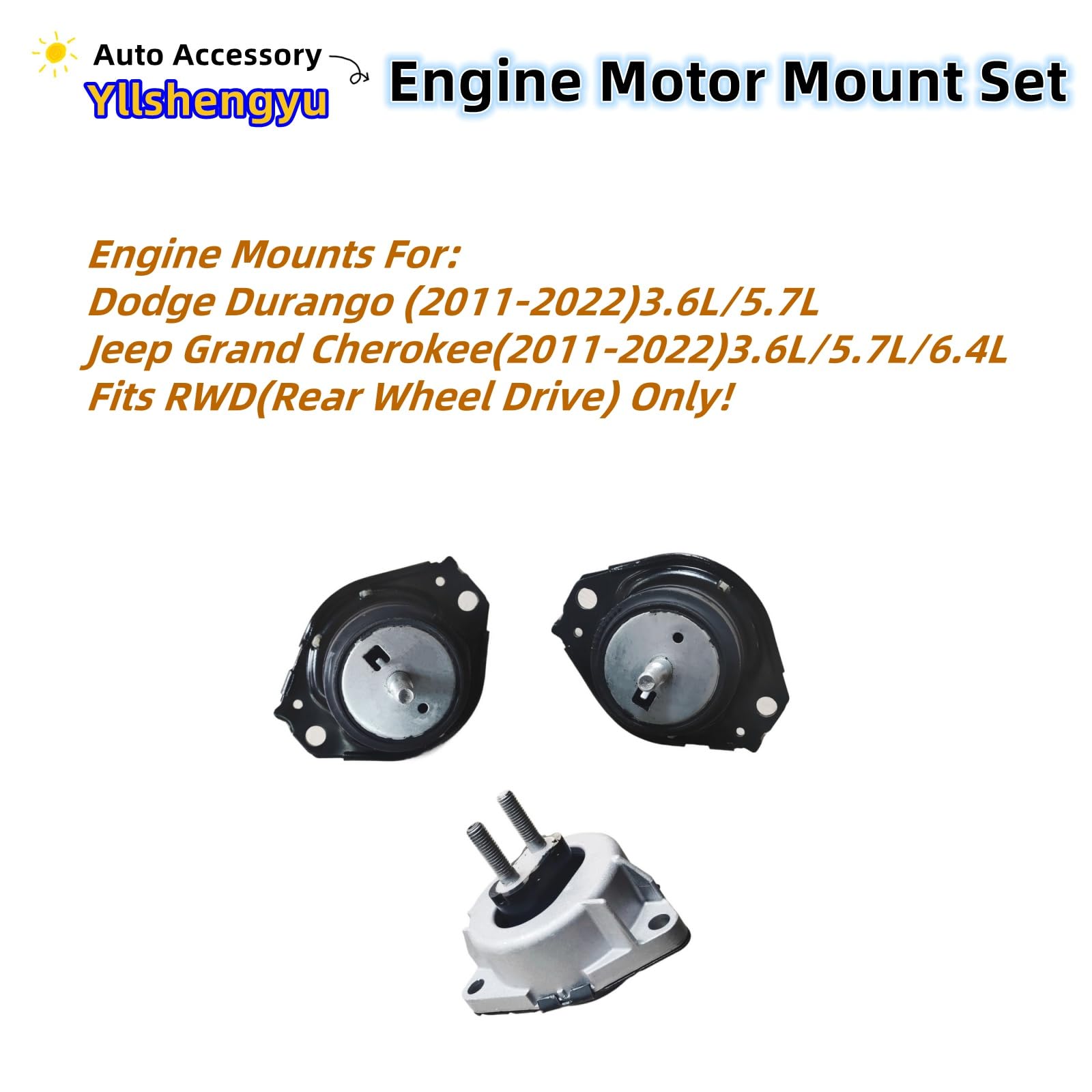Yllshengyu front right motor mount detailed view demonstrating robust fit and stability benefit