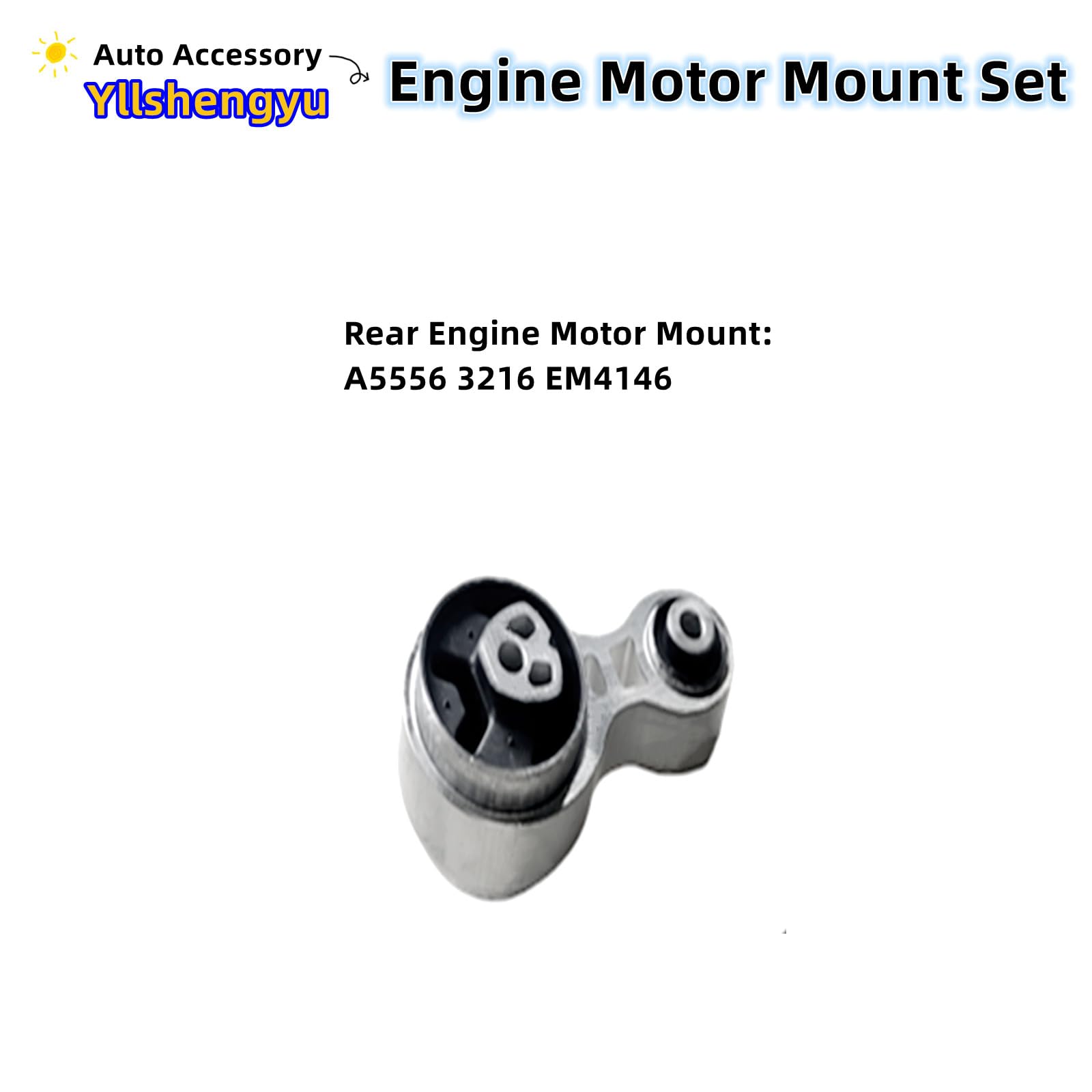 Yllshengyu complete mount kit installed in engine bay improving drivetrain support