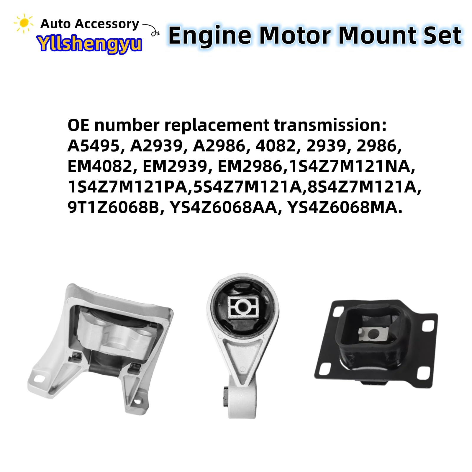 Yllshengyu transmission mount top view demonstrating secure gearbox support and alignment