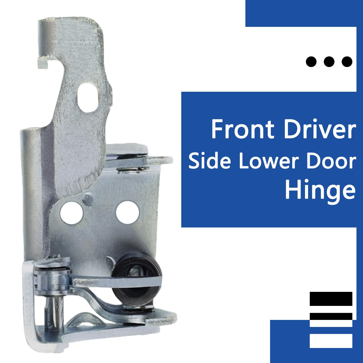 YMHHefy hinge installed on driver door demonstrating restored alignment