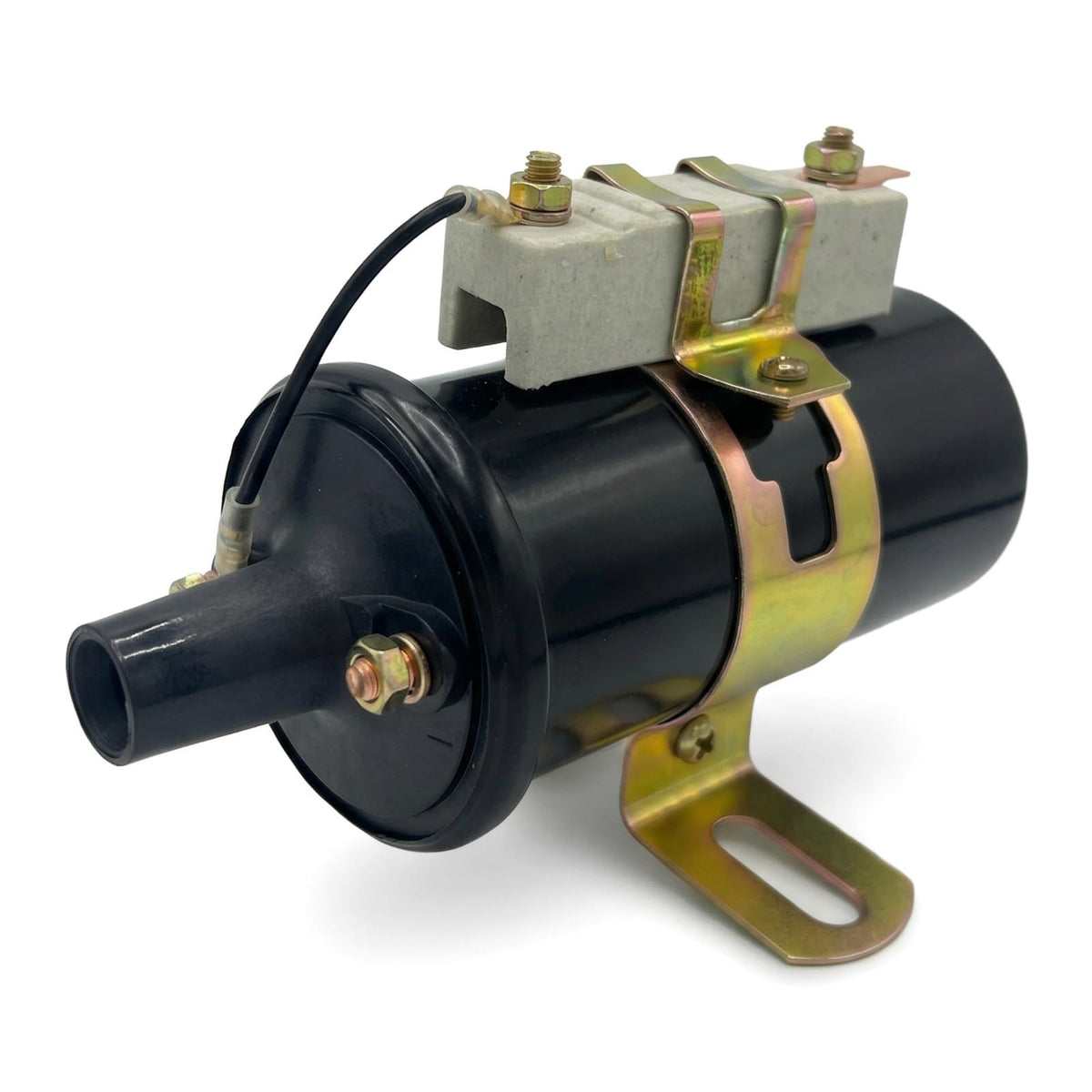 Ynoee front view of ignition coil and external resistor showing fit and benefit