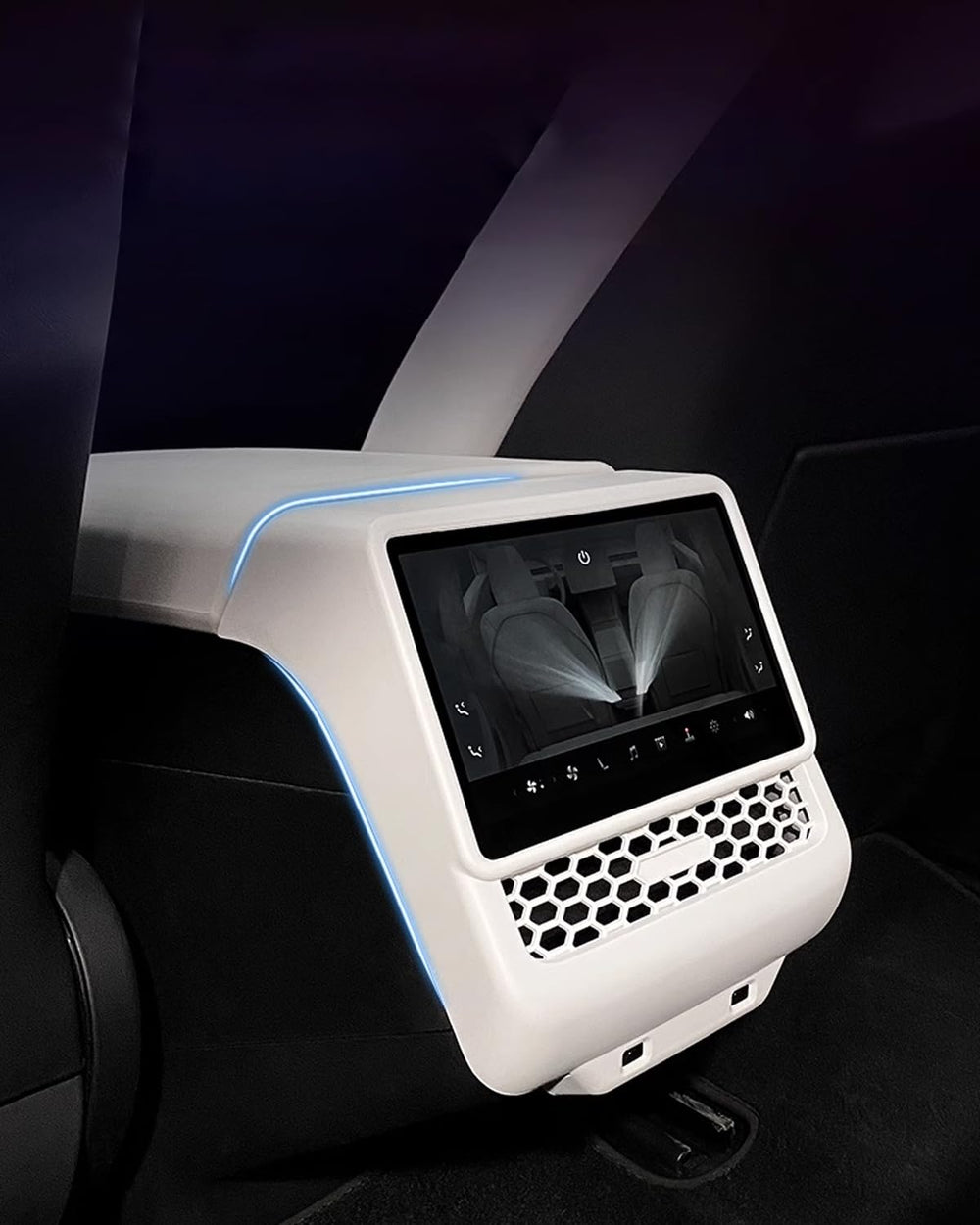YOKOOHITECH front view of rear vent cover showing sleek fit and style