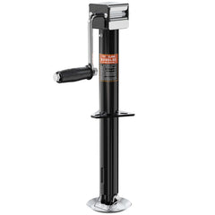 YOMILINK front mount A-frame jack shown installed on tongue for secure trailer support