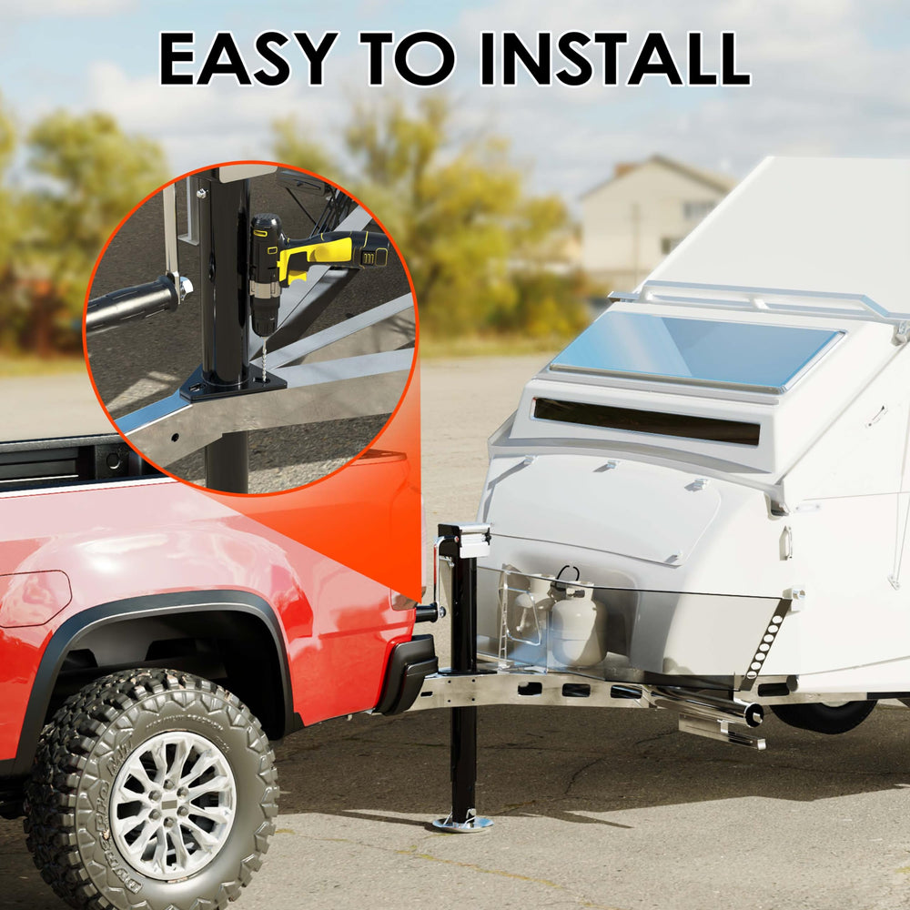 YOMILINK mounted on trailer tongue demonstrating proper installation stability