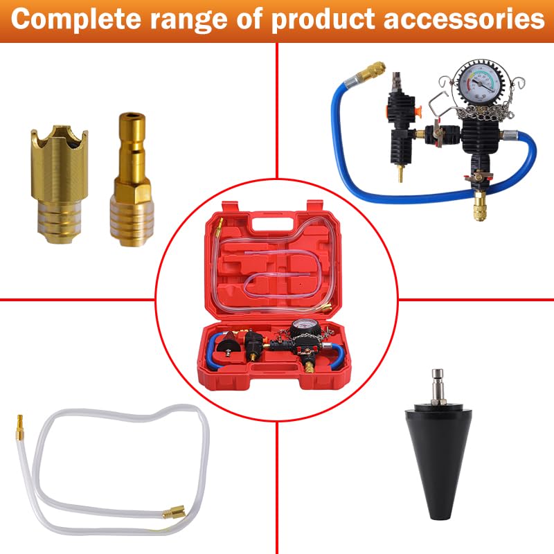 Yonligonju vacuum gauge reading shows accurate inHg levels to guide correct coolant fill