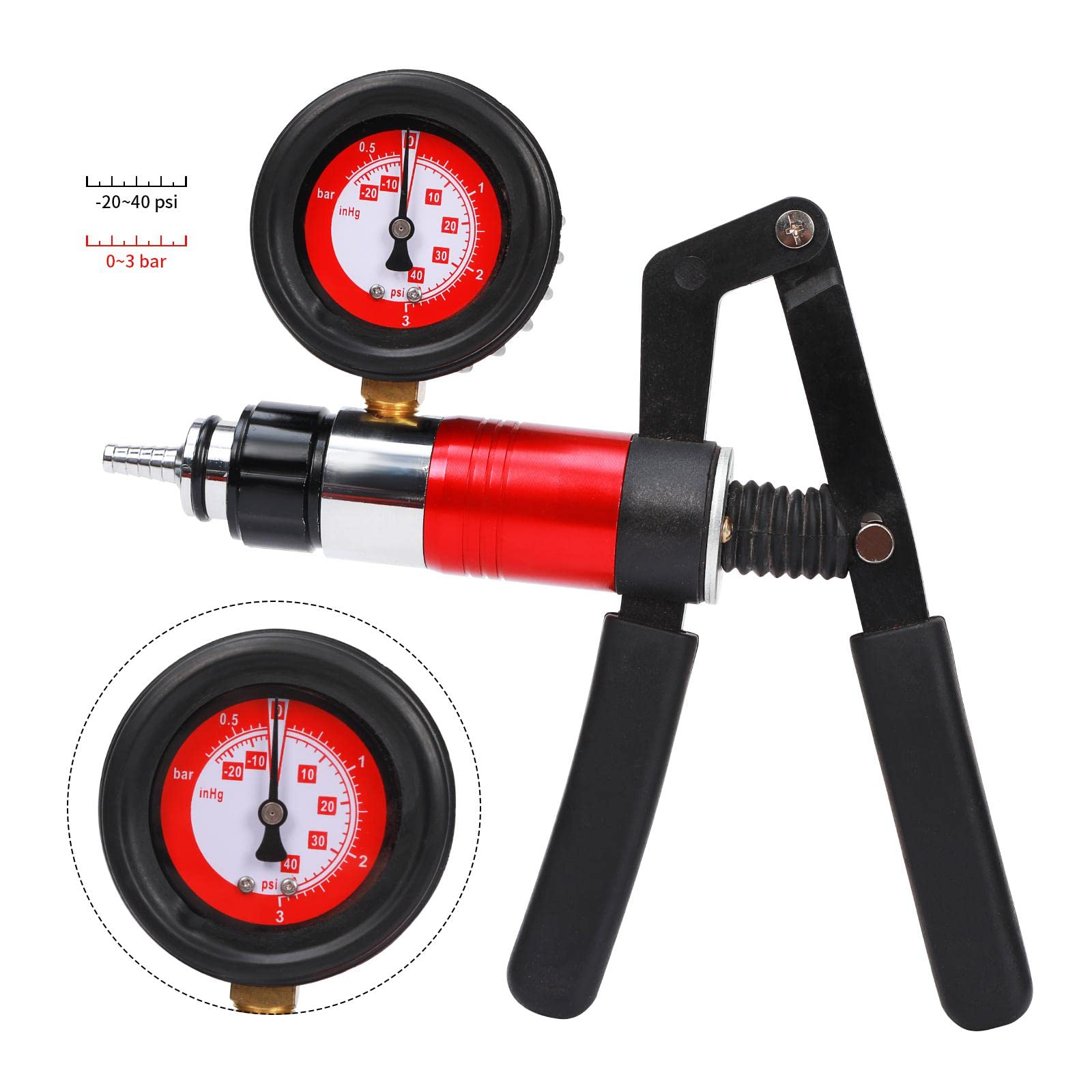 Yonligonju close-up of hand pump gauge showing clear readings for accurate diagnostics
