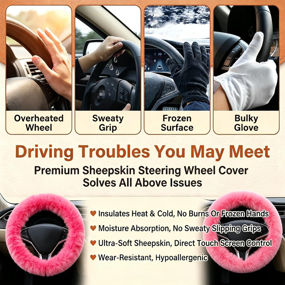 Yontree handbrake cover on handle showing protective soft wool and style