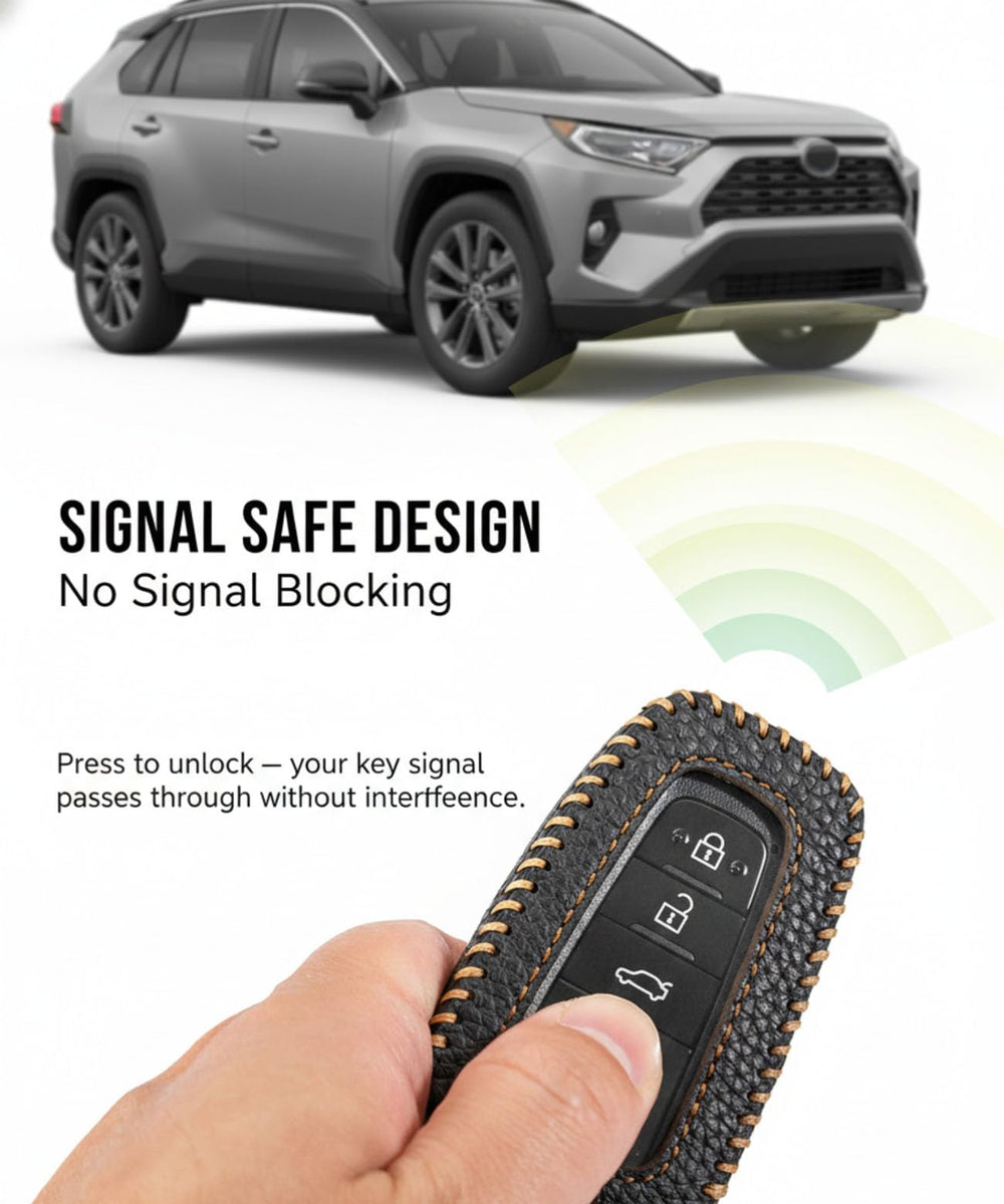 YONUFI keychain attached to cover in lifestyle setting for quick carry convenience