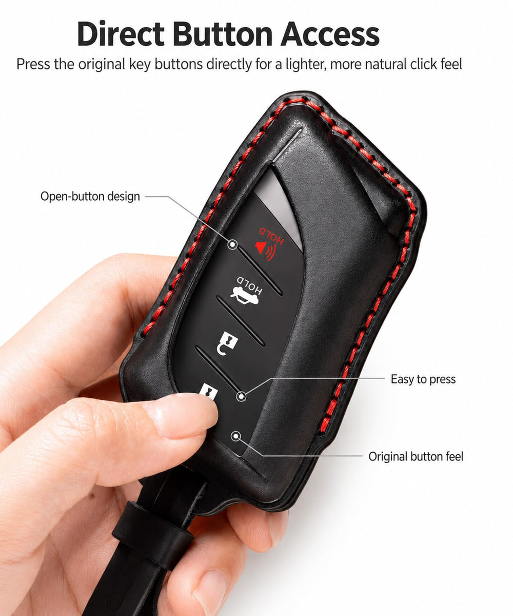 YONUFI key fob in hand for scale showing compactness and everyday convenience