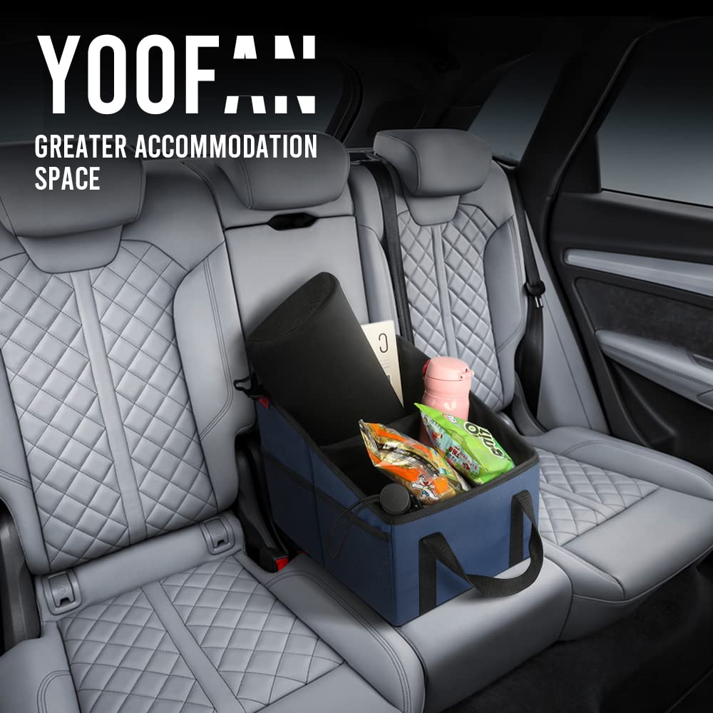 YOOFAN in use with kids toys and bottles keeping backseat tidy