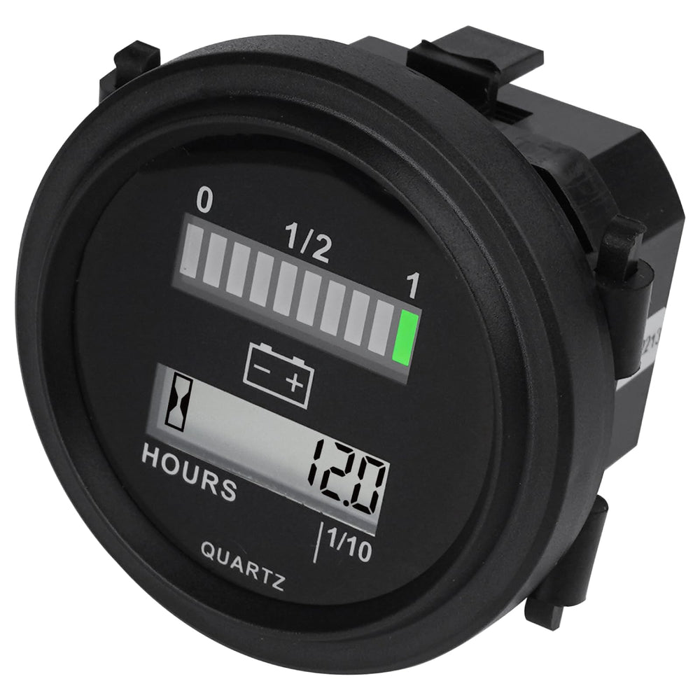 YOOREAL front panel display showing battery status and hour readout for fast checks